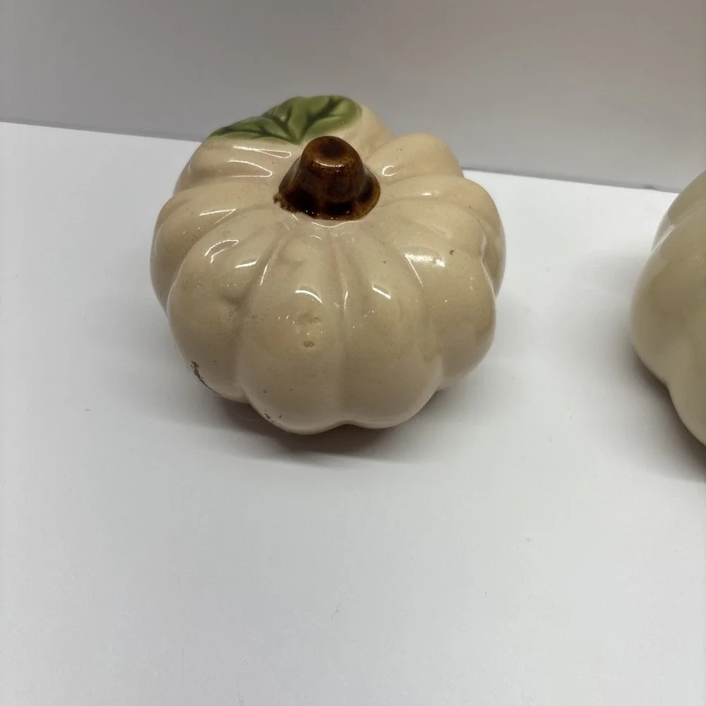 Set Of‎ 3 Ceramic Pumpkins Fall Decor